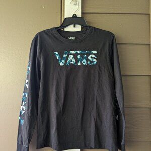 Womens Vans  Toodlez Long Sleeve Boyfriend Tee. Size small